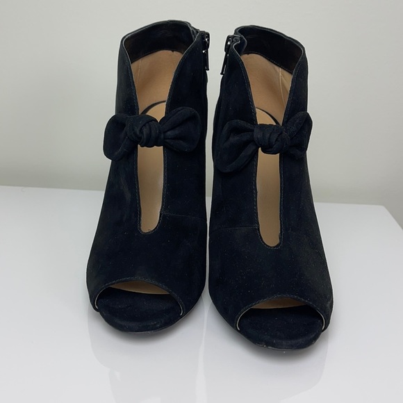 Michael Kors Classy Open Toe Boots Heels with Ribbons Ladies Size 8.5 - Picture 6 of 14